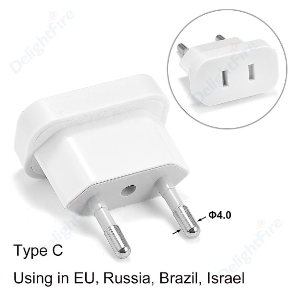 Us to Eu Plug Adapter Usa to Europrean Adapter Power Converter Reseadapter Usa Eu Converter Eluttag AC uttag