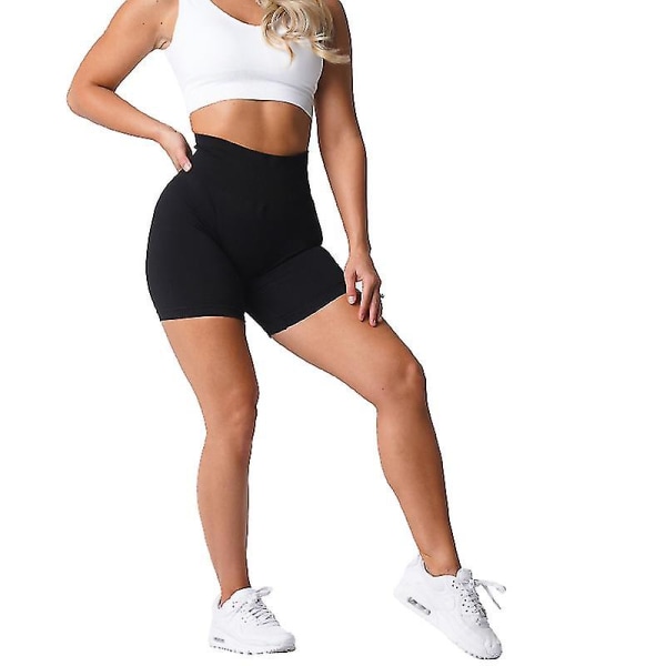Nvgtn Spandex Solid Seamless Shorts Dam Mjuka träningstights Fitness Outfits Yogabyxor Gym Wear Z