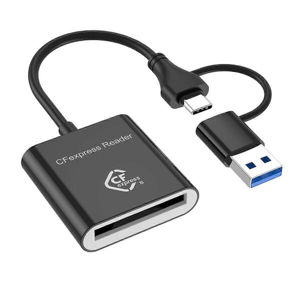 USB 3.2-kortläsare CFexpress typ B 10 Gbps för SLR Black