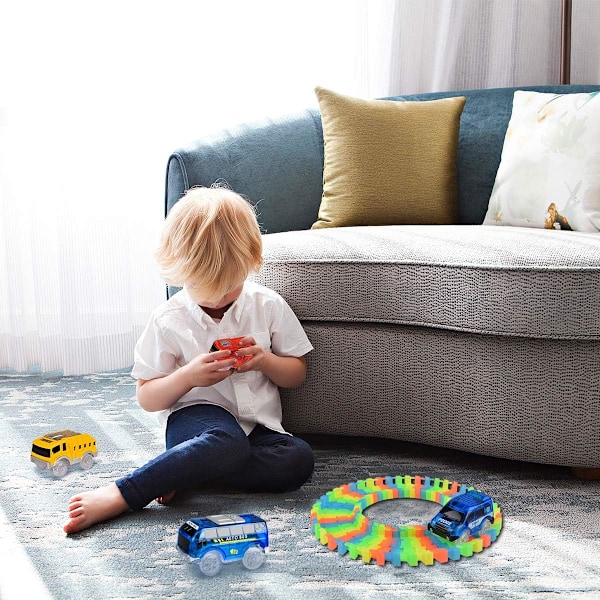 4-pakning lekebiler med 5 LED-lys Packaging 2