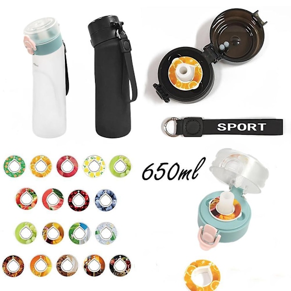 Fruit scent Water bottle Scent Water cup Sport Up Water bottle Drink meets fruit flavor Pods Water bottle semi transparent