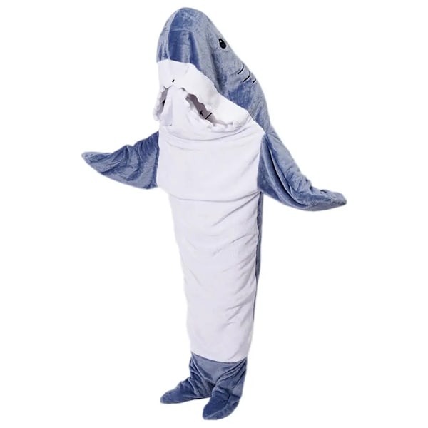 Cartoon shark sleeping bag nap shark blanket mermaid shawl blanket child adult