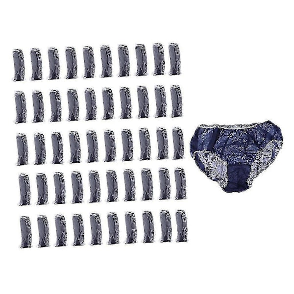 50x Engangs Truser Engangs Undertøy Engangs Briefs Engangs Blue