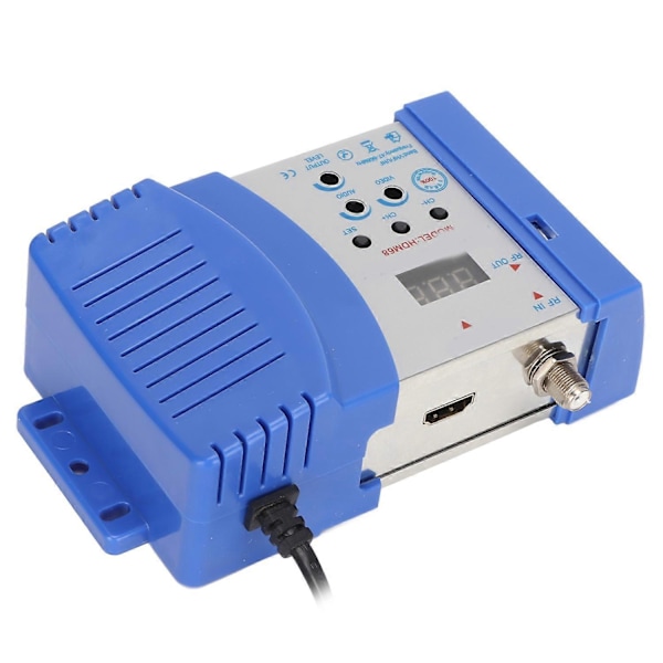 HDM68L RF Modulator Bærbar Plug and Play HD Multimedie Interface til RF Modulator AC 90‑240V US Stik