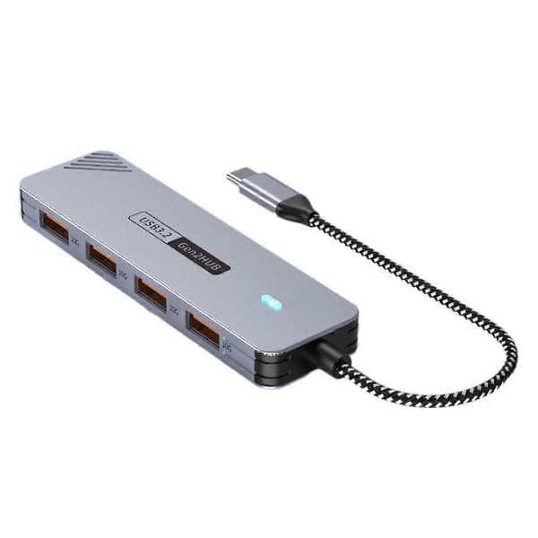 10 Gbps USB 3.2 GEN2 HUB USB C HUB Høyhastighets USB-splitter USB Type-C 3.2 HUB Random color