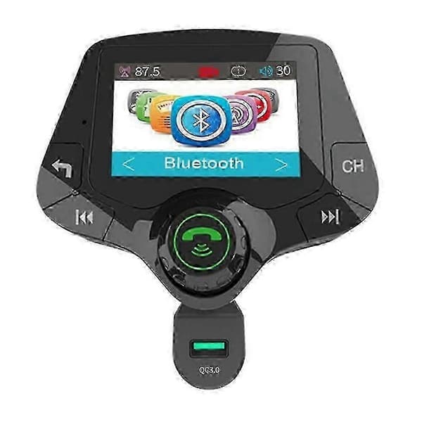 USB-lading DAB/DAB+ adapter til bil, 2\" skjerm DAB digitalradio Bluetooth