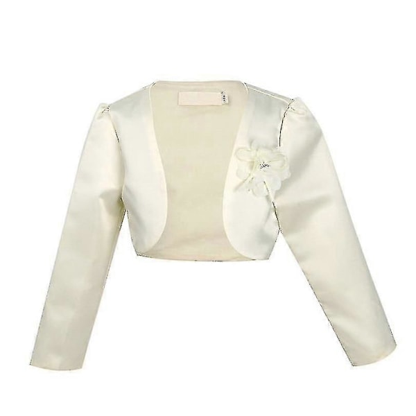 1-9 År Babyer Blomster Bolero Bryllup, Fødselsdagsfest Jakke Beige 110