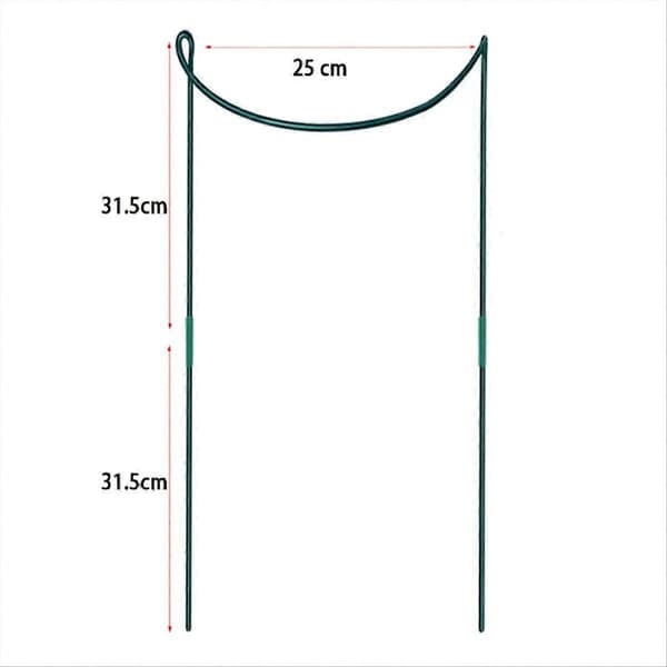 6-pack stora 60 cm höga växtstöd, metallträdgårdsstöd