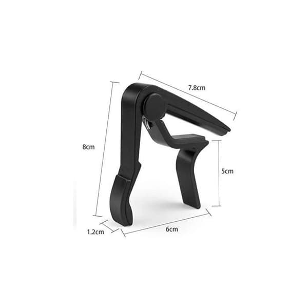 1 st universal silver aluminiumlegering gitarr-capo för akustiska, bas- och elgitarrer