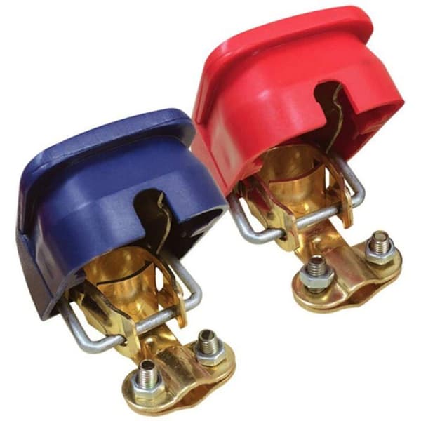 2 par batteripoler, hurtigutløser, 12V