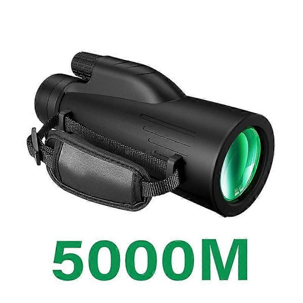 5000M Kraftfuld Monokular 12x50 Natkikkert Monokular Lang Rækkevidde Bærbart Teleskop Høj Forstørrelse Professionel