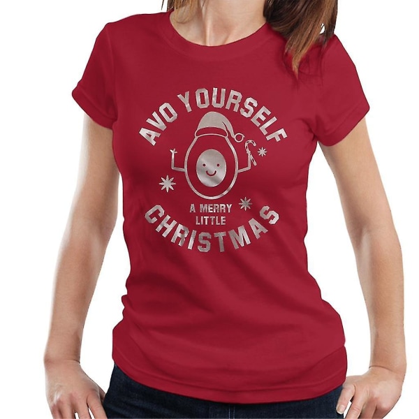 Avo Yourself A Merry Little Christmas Avokado T-shirt för kvinnor