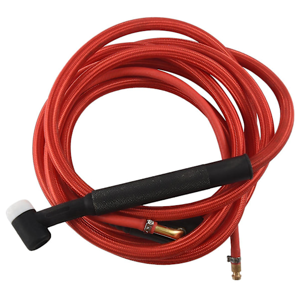 Wp17f Tig Welding Torch Quick Connector Gas-electric Integrated Red Hose Cable Wires 4m 35-50 Euro-QQ