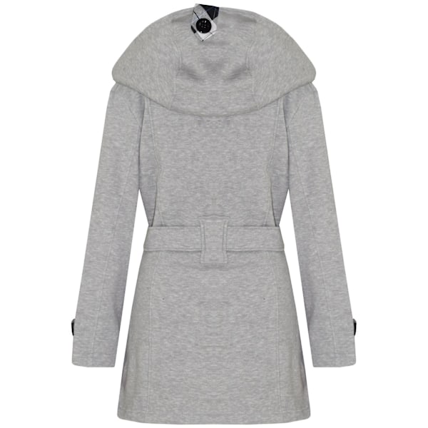 Flickor Grå Vadderad Lång Parkas Ytterkläder Jacka med Huva Grey 13 Years