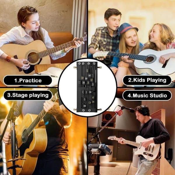 Gitarrstämskruvset, gitarrsträngpressare, gitarrsträngtränare, gitarrtillbehör