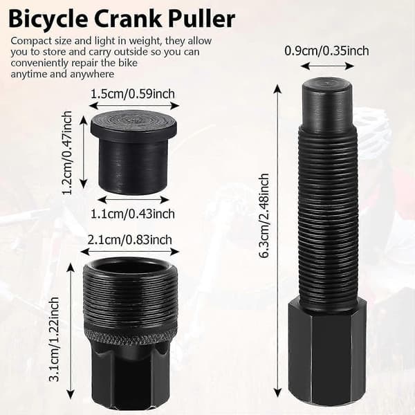 [KK] Crank Remover Bicycle Crank Puller Crankset Crank Arm Puller Compact Crank Puller Bike Performance Pulling Crank Disc Tool Repair Maintenance