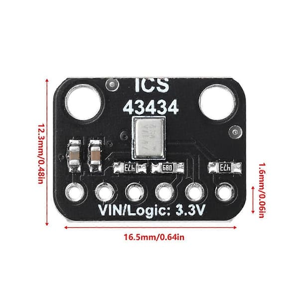 ICS-43434 MEMS Mikrofonmodul I2S DC 1.5V-3.6V