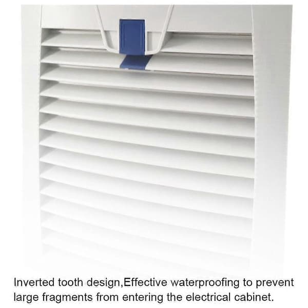 803 Luftventilasjonssystem ABS Skapventilasjon Filter Hvit Uten Viftefilterpanel White