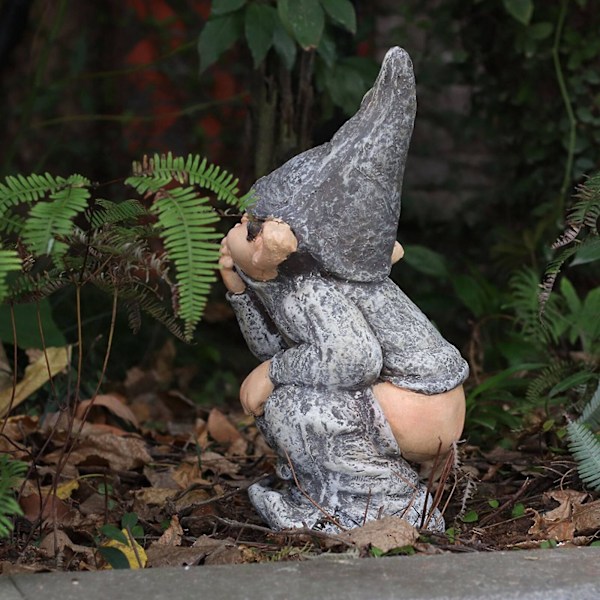 Naughty Elf Pooping Miniatyrstatue Poop Simulerende Figur Form Morsom Harpiks Resin Morsomt Liv