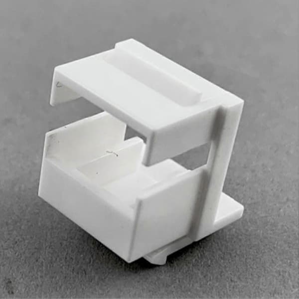 50 stk. RJ45 Keystone Jack Coupler Vægplade Patchpanel Blindplade til RJ 45 Keystone Ramme RJ45 LC & SC Coupler Sort Black