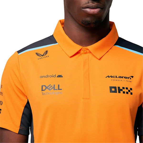 McLaren F1 -ajopuku keltainen lyhythihainen toppi poolopaita miesten t-paita L