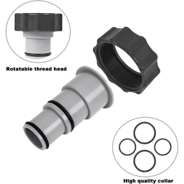 HPiano Intex Pooladapter A, 2 stk., Poolslangeadapter A, Adapter A til Intex Pool, Slangeadapter[113]