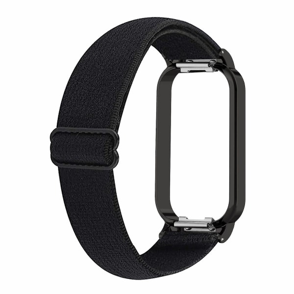 För Redmi Band 2 Justerbart watch Elastiskt nylon Smart Watch Andningsband Black