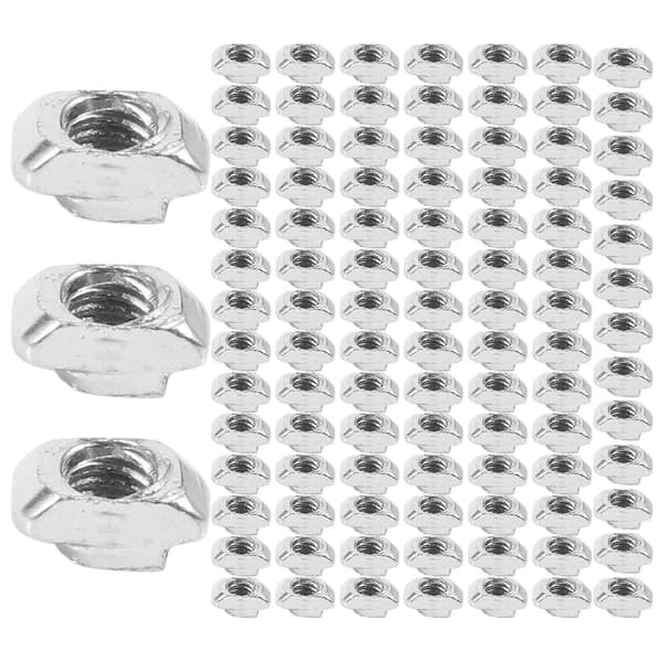 100 stk M5 Hammermutter Karbonstål Aluminium Kobling T Feste Glidemutter