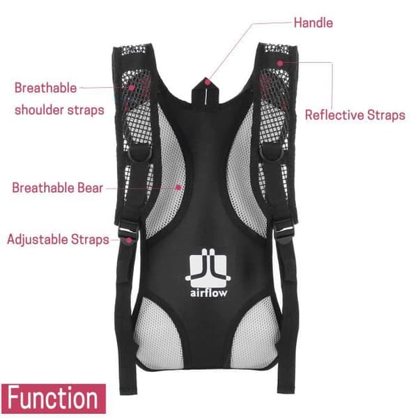 Hydration Rygsæk - TEMPSA - Model 958920 - 2L - Ultralet - Sort