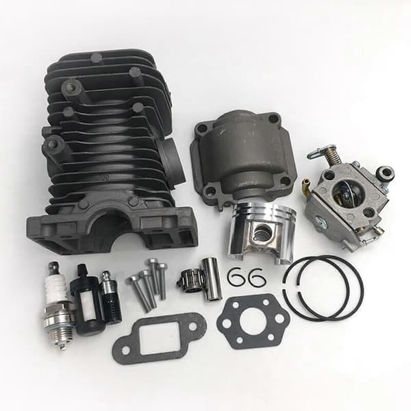38mm moottorin sylinterimäntä kampiakseli Stihl MS170 MS180 018 moottorisahaan 2SET Black