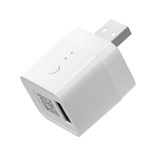 ZBMicro-USB Smart Adapter Zigbee 3.0 Repeater Rask lading, dataoverføring, fjernkontroll via EWeLink og Alexa White