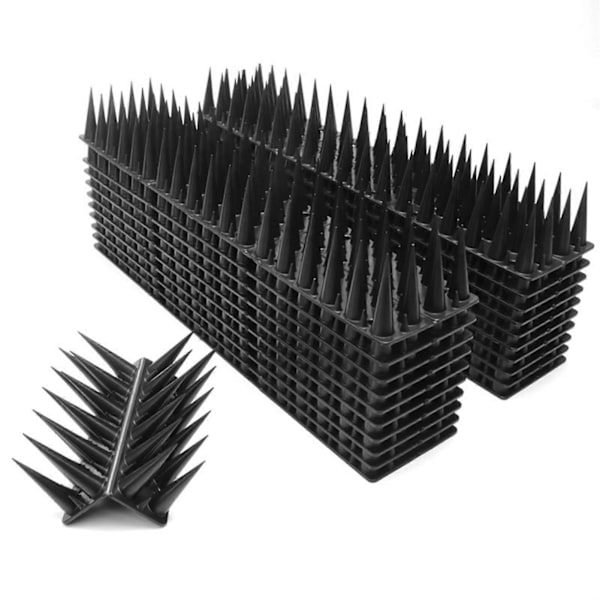 10 stk Fuglepigger for Anti Due Høye Skarphet Kjæledyr Kontroll Pigger Sett for Utendørs Black 10pcs
