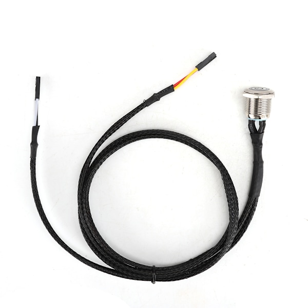 [KK] 【jia】Desktop Computer Host Replacement Cable Metal Button Metal LED Power Button Red