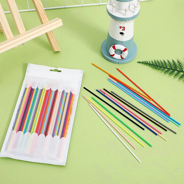 110 stk. Pcl Filament 3D-printer Pen Filament Refills 3D Doodler Pen Materiale Lav Temperatur Pcl Filament 3D Pen Forsyninger 22 Farver 2,5 mm Multi 15.00X0.25X0.25CM