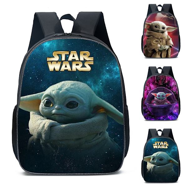 Yoda Vauva Reppu Lasten Juniorikoululaukku Matkaopiskelijan Olkahihnalaukku B