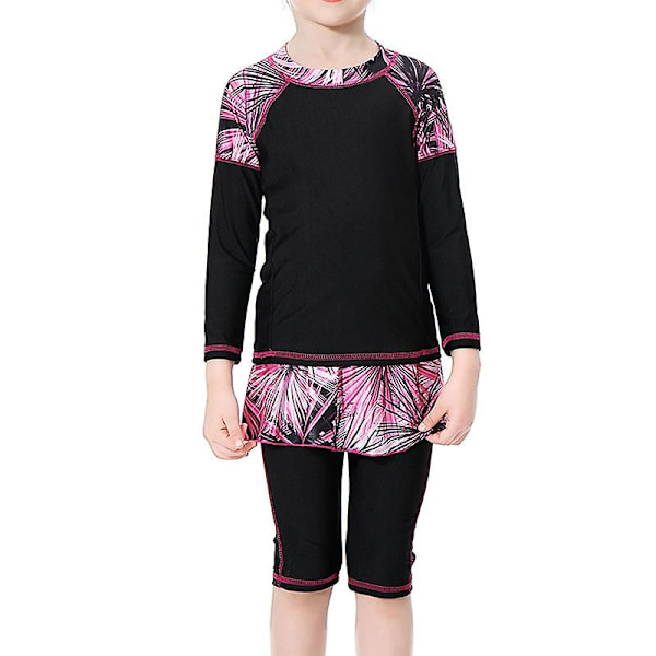 2-15 år flicka islamisk muslimsk baddräkt Burkini Main Black Main Black 14-15 Years