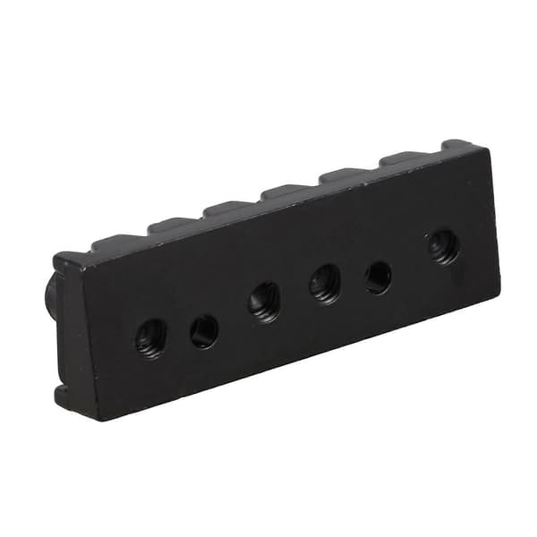 2X 7-strängad låsmutter Elgitarrsadel Tremolostall 48mm (Svart) Black