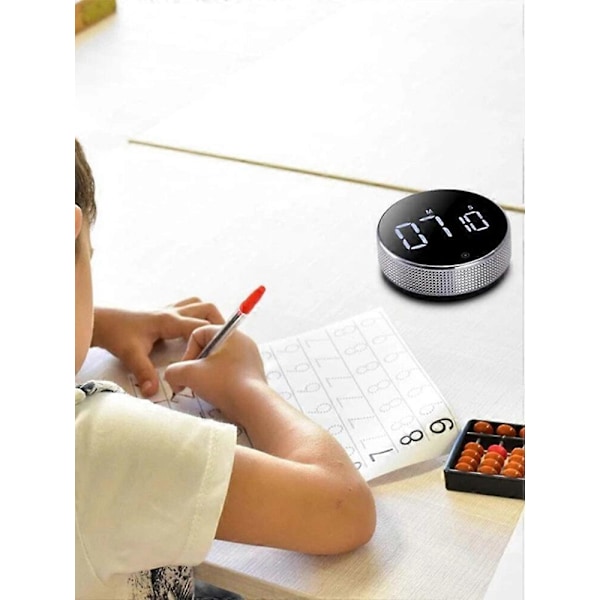 2023 Het LED Digital Timer Manuell Nedräkning Väckarklocka Magnetisk Stoppur Dusch Timer 100% Ny Black