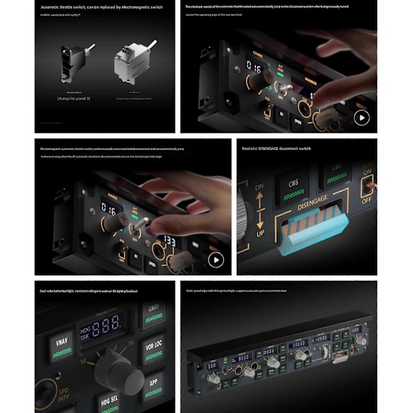 WINWING PAP3 Flight Simplayer MCP Kontrolpanel Simulator TIL PMDG 737/ZIBO iFkT