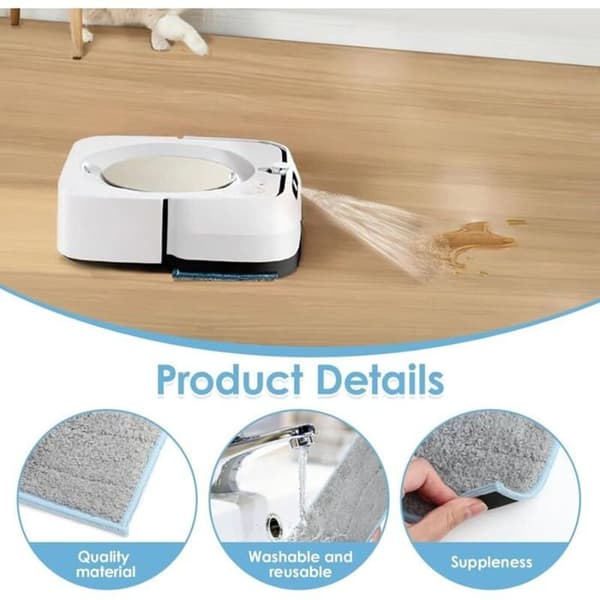 4 iRobot Braava Jet M6134 mikrokuituiset moppityynyt
