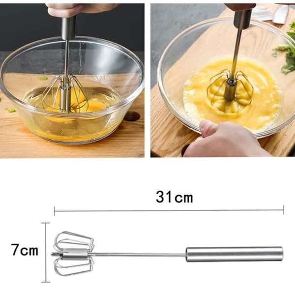 Äggvisp - Ej specificerad - 18/8 rostfritt stål - Tål maskindisk - Roterande mixer