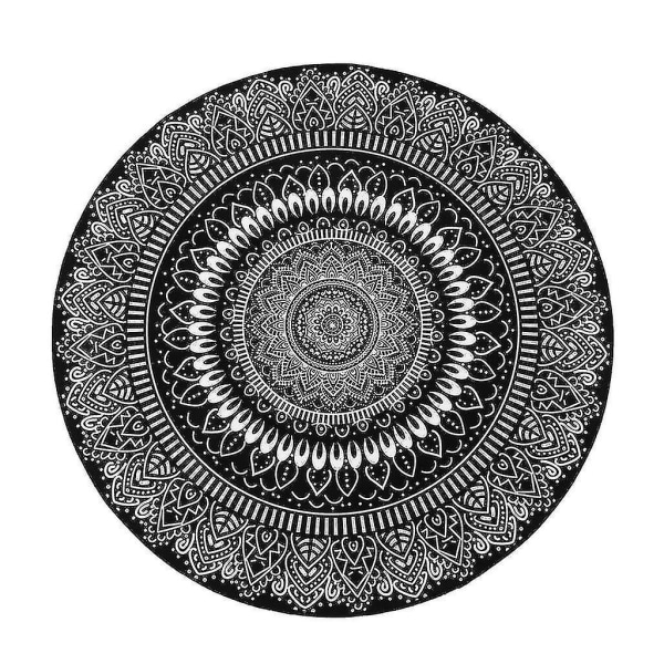 Mandala blomma rund matta