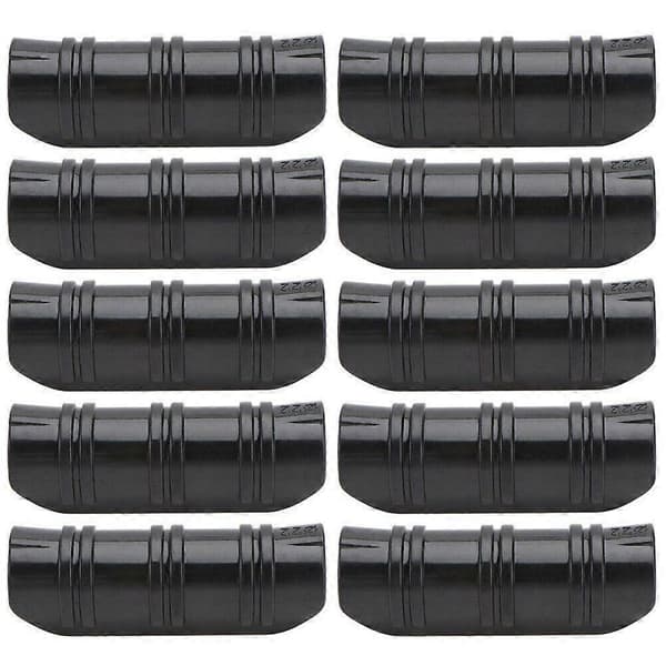 50 stk. 20 mm ABS drivhus snap rørklemmer, sorte clips til havefolier