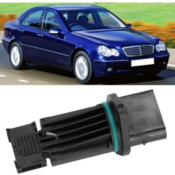 Luftmængdesensor - PZCC - OE-nummer 6110940048 - ABS-materiale - Sort farve - Kompatibilitet Mercedes W203