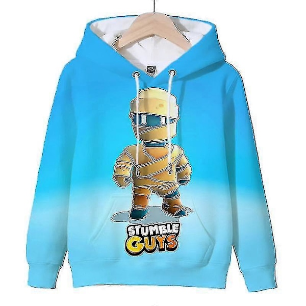 Stumble Guys Hoodie Pojkar Flickor Sweatshirts Barn Tecknad Huvtröja Pullovrar Toppar Stumble Guys Tryck Huvtröjor Vår Barnkläder 10 kids-100(3T)