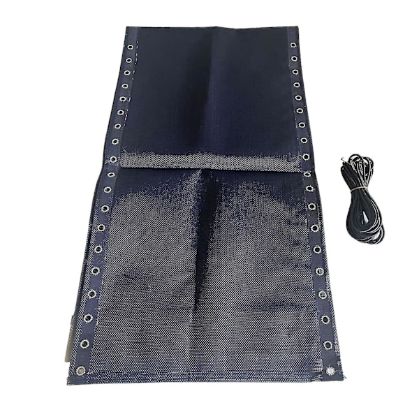 Stolbetræk med rebtilbehør til foldestol til terrasse [kk] Navy Blue