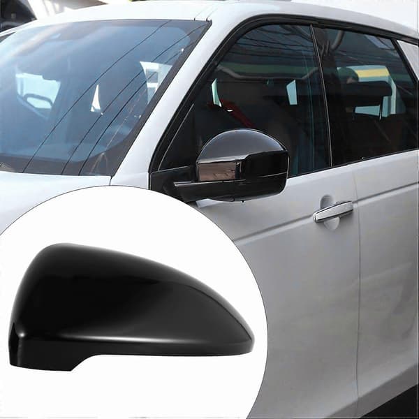 2 stk. til Golf 7 Mk7 7.5 GTD R til L E-Golf sidespejlkapper Lyse sorte bakspejle bright black