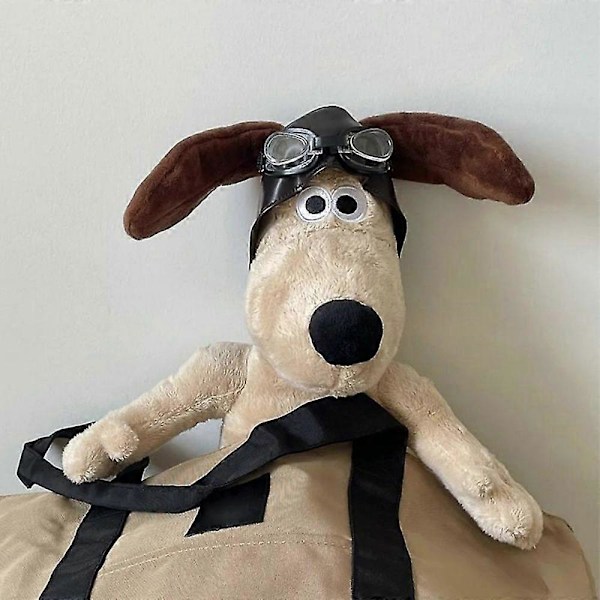 Gromit Plysch Valpleksak Animerad Tecknad Kort Plyschhund Heminredning Prydnadsdockor För Pojkar Flickor 3-6 År Green and black sweater