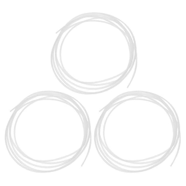 3 stk. PTFE-rør til 3D-printer Fleksibelt PTFE-rør 3D-printerrør Professionelle printer PTFE-slanger 3D-printer PTFE-slangeudskiftning White 100.00X0.40X0.40CM