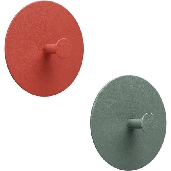 2 selvklæbende vægkroge i rustfrit stål, håndklædeholder til badeværelse/stue